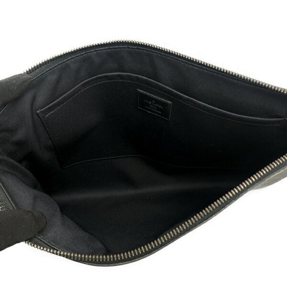 Louis Vuitton Shoulder Discovery Monogram Clutch Eclipse Pochette Bag Black